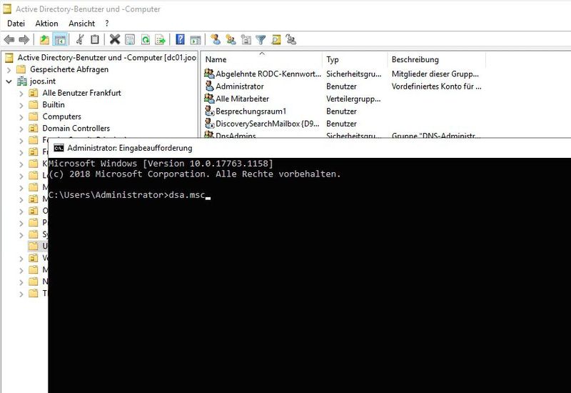 Direktes Aufrufen von Verwaltungstools in der Eingabeaufforderung beschleunigt das Arbeiten. (Bild: Microsoft / Joos)