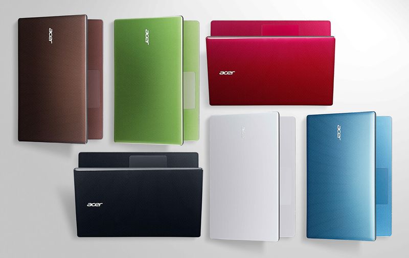 Farben für jeden Geschmack: Das günstige 14-Zoll-Notebook Aspire E 14. (Bild: Acer)