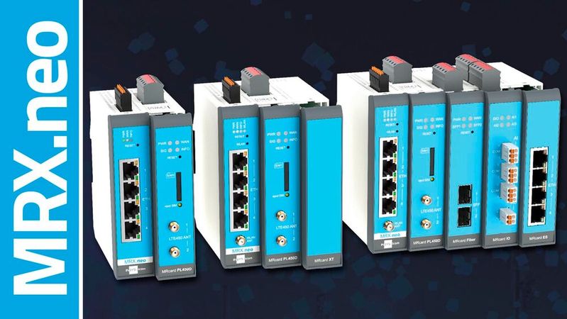 Die MRX.neo-Router lassen sich dank austauschbarer Erweiterungsmodule (MRcards) bei veränderten Anforderungen jederzeit anpassen.(Bild:  Insys icom)