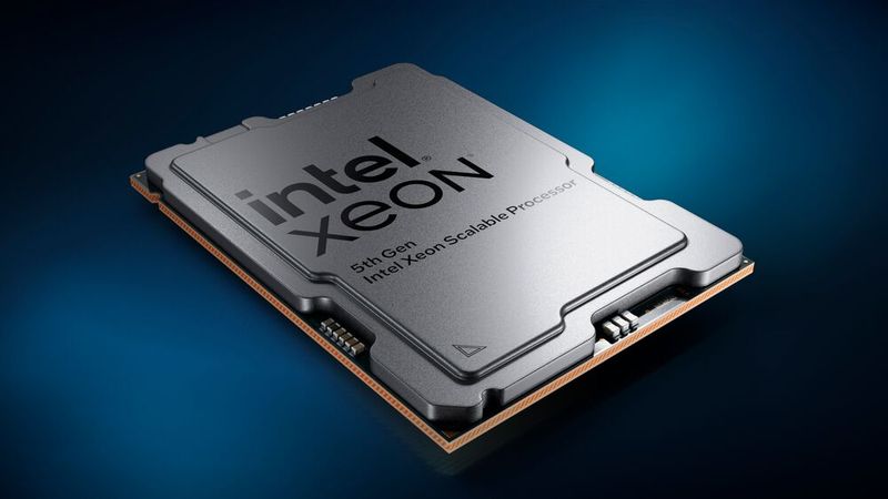 Emerald Rapids ist als Xeon Scalable der 5. Generation der Nachfolger von Sapphire Rapids mit mehr Cores und deutlich größerem Cache. (Bild: Intel)