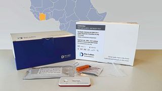 SARS-CoV-2-Antikörper-Schnelltest, der in Côte d’Ivoire produziert werden wird.  (Das Labor.)
