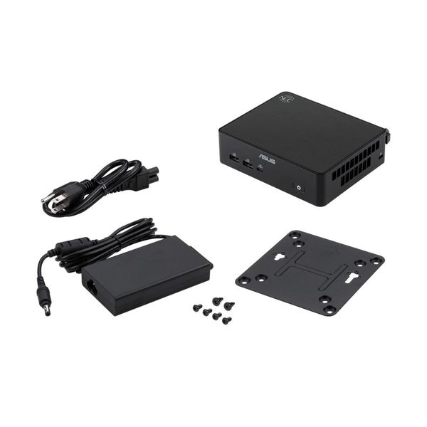 Zum Lieferumfang des kompakten Rechners gehört neben dem externen Netzteil mit 120 oder 150 Watt auch ein VESA-Montage-Kit. (Bild: Asus)