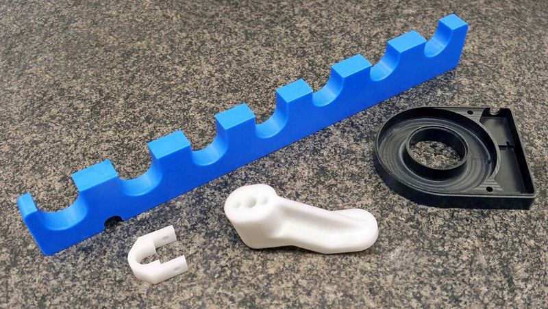 A selection of plastic components machined by ABG on its BT30 Brother Speedio. (Source: Whitehouse Machine Tools )