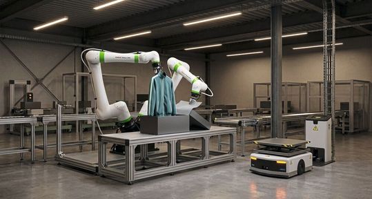 KI-gesteuerte Roboter sind in der Lage, unterschiedliche Fertigungsprozesse selbstständig auszuführen.(Bild:  Fanuc)