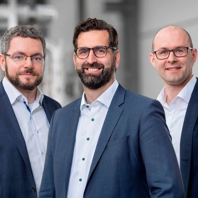 Geschäftsführung Ruland: Jürgen Schütze, Florian Klein, Jens Schumann (Bild: Ruland Engineering & Consulting GmbH)