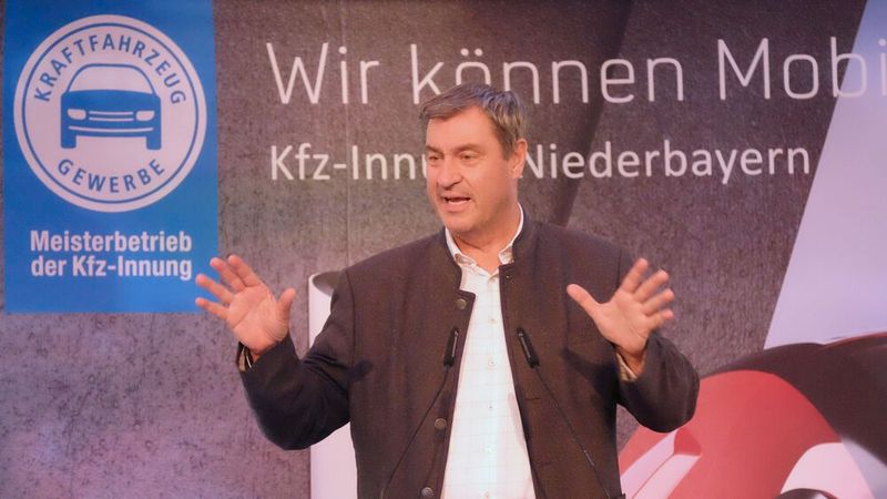 Gewohnt kämpferisch zeigte sich Ministerpräsident Dr. Markus Söder. (Bild: Zietz - VCG)