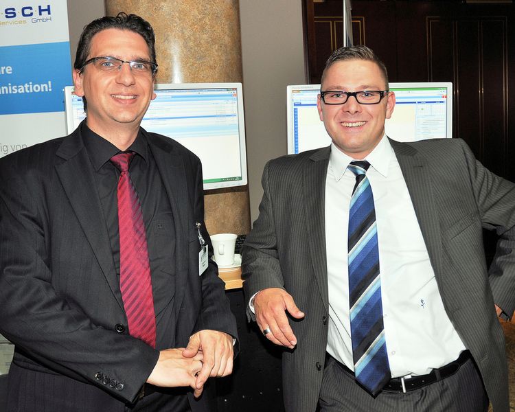 Christian Fischer (TecArt, li.) und Sebastian Bürkle (Usch). (Archiv: Vogel Business Media)