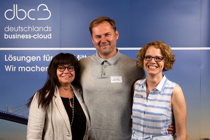 Verena Müller-Thiel und Stephanie Pelch (C&P) mit Martin Klein (Terra Cloud) (Capeletti & Perl)