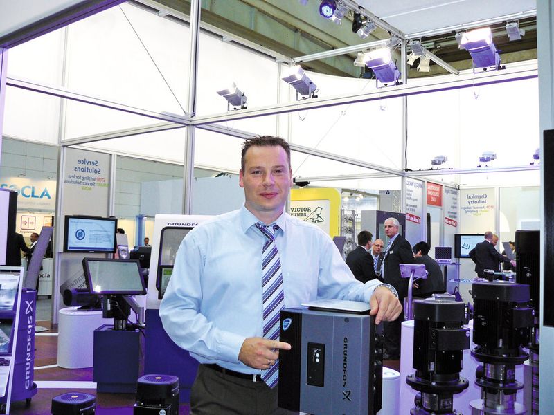Dipl.-Ing. Ingo Landwehr, Leiter Produktmanagement Industrie, Grundfos: „IE3-Motoren oder IE2-Motoren mit Frequenzumformer sind bei uns schon heute Standard.“ (Bild: Bittermann)