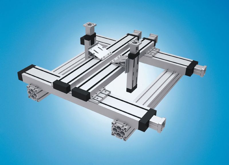Efficient Handling Solutions mit höchstem Individualisierungsgrad: Kombiniertes Dreiachssystem mit Sondermotoranbau über Flansch und Kupplung.  (Bild: Bosch Rexroth)