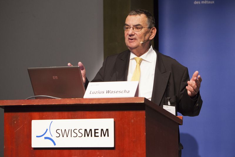 Dr. Luzius Wasescha, Botschafter in Bern und Genf, nahm die Bedeutung von Freihandels- und Wirtschafts-Zusammenarbeitsabkommen in Zeiten des globalisierten Welthandels unter die Lupe. (Bild: Swissmem)
