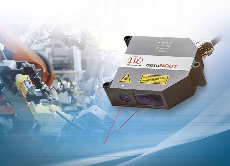 Der Laser-Sensor Opto NCDT 1750 zur Weg- und Abstandsmessung bietet laut Micro-Epsilon neue Features kombiniert mit Robustheit und Zuverlässigkeit. (Micro-Epsilon)