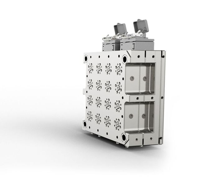 The Dexa hot half targets greater process stability in demanding multicavity applications. (Source: Mold-Masters)