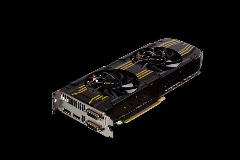 Die leistungsstarken, übertakteten Grafikkarten von PNY wurden für Hardcore-Gamer entwickelt und sind mit der GPU-Boost-2.0-Technologie, einem GDDR5-Speicher und doppelten bzw. dreifachen Lüftungssystemen ausgestattet. (Bild: PNY)