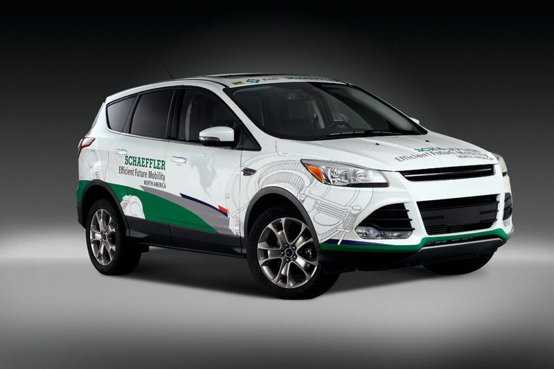 Das Demonstrationsfahrzeug Efficient Future Mobility North America hat Schaeffler jetzt in Detroit vorgestellt. (Bild: Schaeffler)