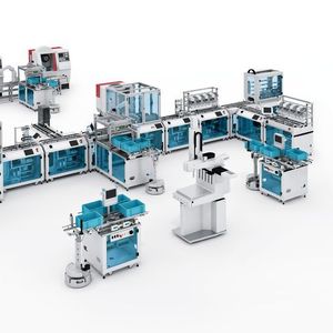 Flexible Fertigung durch variables Layout: Das ist mit der Modellfabrik CP Factory möglich. Sie bildet die neuesten Entwicklungen der digitalen Produk­tion ab und bietet motivierende Projektaufgaben aus der Praxis.