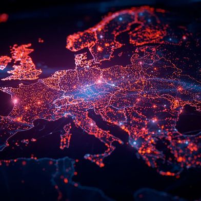 Datenaustausch über Ländergrenzen hinweg: Der europäische Gesundheitsdatenraum bildet die Grundlage für mehr Vernetzung. (Bild: Canva / KI-generiert)