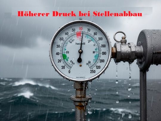 Wie das Münchener Ifo-Institut analysiert hat, führen die Krisen in der Welt, die nicht enden scheinen zu wollen, jetzt stärker dazu, dass Unternehmen an Stellenstreichungen denken ...(Bild:  KI-Bild-Erstellen)