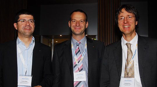 Drei, die sich verstehen: Friedrich Maier, Verband der Smart-Vertriebspartner, Stefan Russ, Autohaus Russ, und sein Cousin Hansjörg Russ, Russ Jesinger. (Archiv: Vogel Business Media)