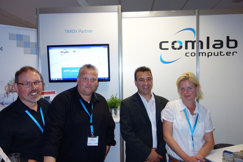 Das ideenreiche comlab-Team (v. l.): Jörg Dippe, Markus Wedemeyer, Stephan Wellegehausen und Doreen Kaske (Bild: IT-BUSINESS)