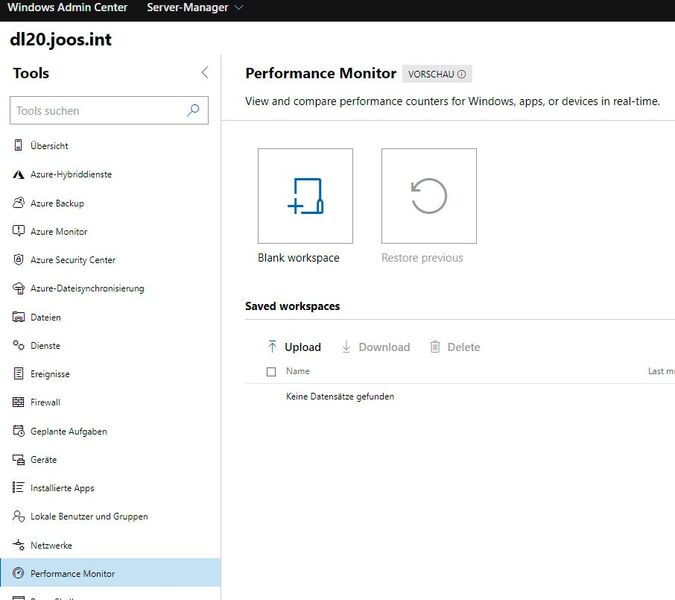 Der neue Performance-Monitor im Windows Admin Center ermöglich eine umfassende Überwachung, auch von hyperkonvergenten Umgebungen. (Bild: Microsoft / Joos)