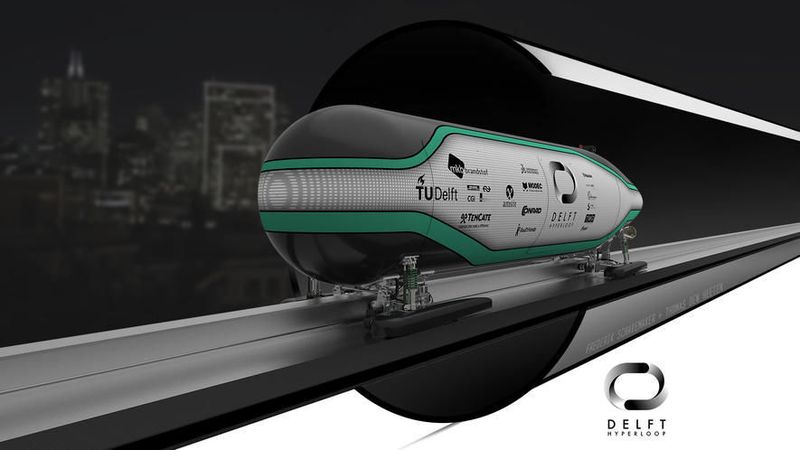 Die Hyperloopkapsel der TU Delft (TU Delft)