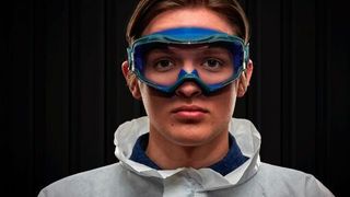 Die großformatige Goggle Gear 6000 bietet ein maximales Sichtfeld und hohen Tragekomfort. (3M)