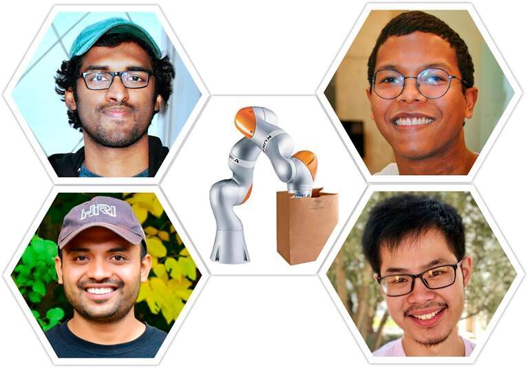 Team BlindGrasp from the Indian Institute of Science and the U.S. Massachusetts Institute of Technology. (Kuka)