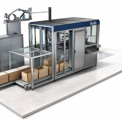 Box Filling Unit (BFU) von Illig: zu sehen schon auf der Düsseldorfer Fachmesse Interpack vom 7. bis zum 13. Mai 2026. (Bild: Illig)