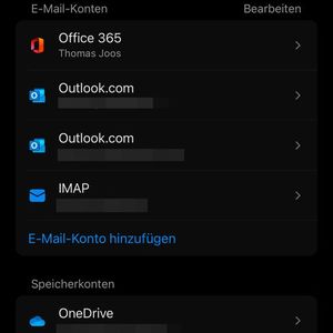 Für die Verwendung von Exchange Online kann die mobile Outlook-App besser geeignet sein als die Mail-App auf dem iPhone oder iPad. (Bild:  Joos – Microsoft)