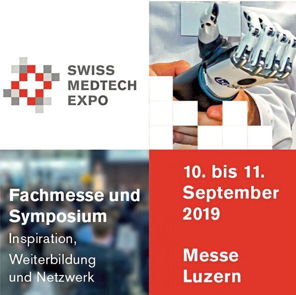 Double intérêt pour deux jours, une exposition et un symposium ! A découvrir les 10 et 11 septembre 2019. (Swiss Medtech Expo)
