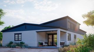 Das fertige Haus für Habitat for Humanity. Der Rohbau stammt komplett aus dem 3D-Drucker. (Habitat for Humanity Central Arizona)