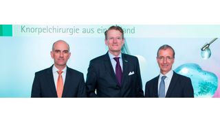 Freuen sich über deutliches Umsatzplus der Aesculap AG: Die Vorstandsmitglieder Dr. Dirk Freund, Prof. Dr. Hanns-Peter Knaebel und Dr. Joachim Schulz (v.l.n.r.). (Bild: Aesculap)