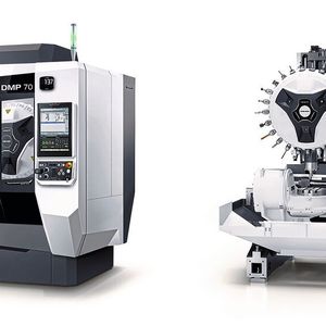 Bei einer Aufstellfläche von lediglich 4,2 m² bietet die DMP 70 Verfahrwege von 700 x 420 x 380 mm.