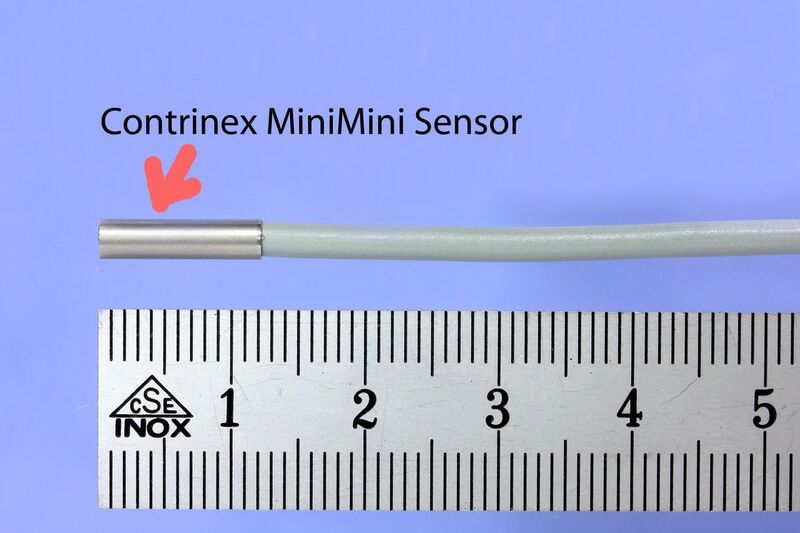 Mit einem Durchmesser von nur 3 mm und einer Länge von lediglich 12 mm ist der MiniMini von Contrinex der kleinste Induktivsensor der Welt. (Contrinex)