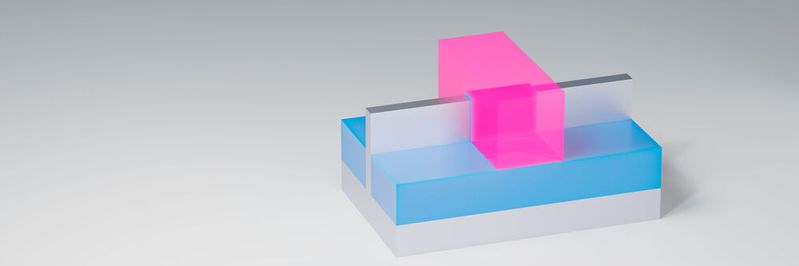 FINFET transistor 3D render. Fin FET transistor used for building semiconductor chips and integrated circuits at nano scale. FINFET transistor 3D render. Fin FET transistor used for building semiconductor chips and integrated circuits at nano scale.