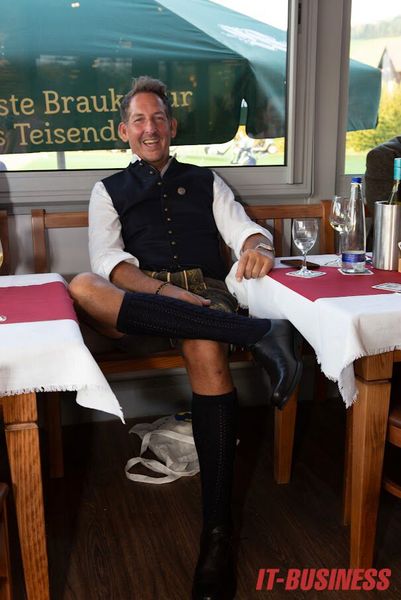 Christoph Heinz (TD Synnex) freut sich jetzt auf einen schönen Abend. (Bild: Vogel IT-Medien GmbH)