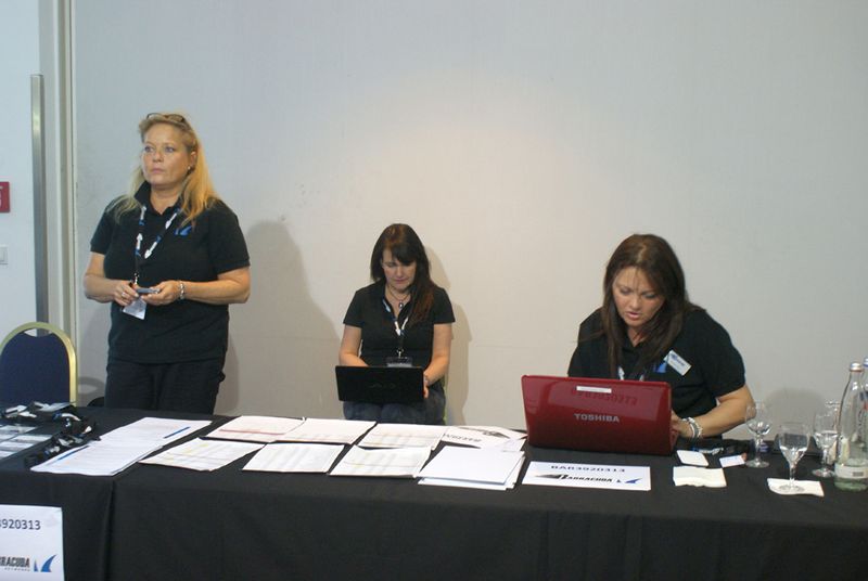 Die Damen an der Rezeption hatten einiges zu tun. (Barracuda Networks)