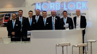 Das Messeteam mit den beiden Geschäftsführern Graham Souter und Andreas Maile und dem Vorstand der schwedischen Nord-Lock Gruppe Ola Ringdahl (v.l.). (Bild: Nord-Lock)