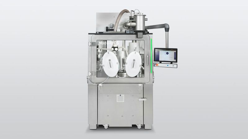 Modu-C CS: Kapselfüllmaschine mit einer Leistung von 43.500 Kapseln in der Stunde.  (Bild: Harro Höfliger)