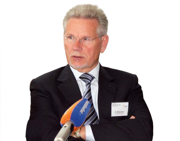 „Wir erleben eine Renaissance der industriellen Produktion“, verkündete VDMA-Präsident Dr. Manfred Wittenstein.Bild: Steinmüller (Archiv: Vogel Business Media)