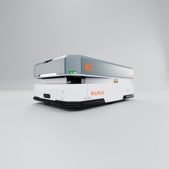 Two diagonally mounted laser scanners in combination with 3D cameras provide 360-degree protection.(Image: Kuka)