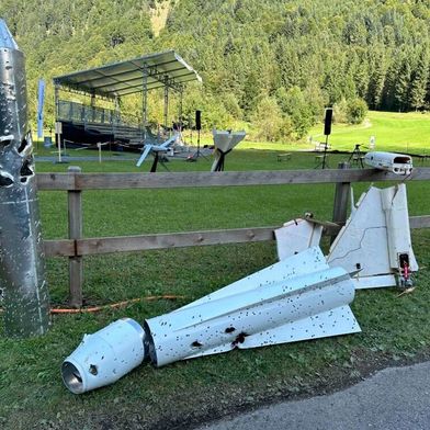 Das sind nur die durchlöcherten Überreste von Übungszielen. Doch das Rheinmetall-Drohnenabwehrsystem Skyranger macht das gleiche mit unerwünschten Flugrobotern. Nun plant die Bundeswehr sich damit massiver auszurüsten ... (Bild: Rheinmetall)