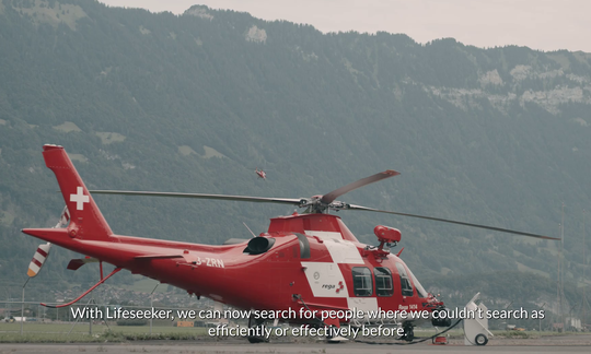 Verwendung des Airborne Phone Location System für Such- und Rettungseinsätze(Bild:  CENTUM)