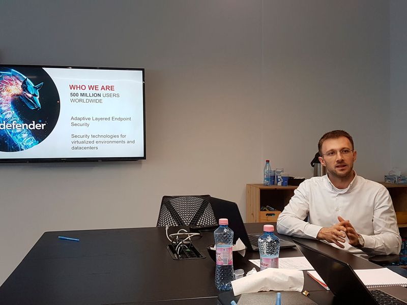 Liviu Arsene, Senior eThreat Analyst, stellte die neuen Security-Technologien vor. (Oliver Schonschek, IT-BUSINESS)