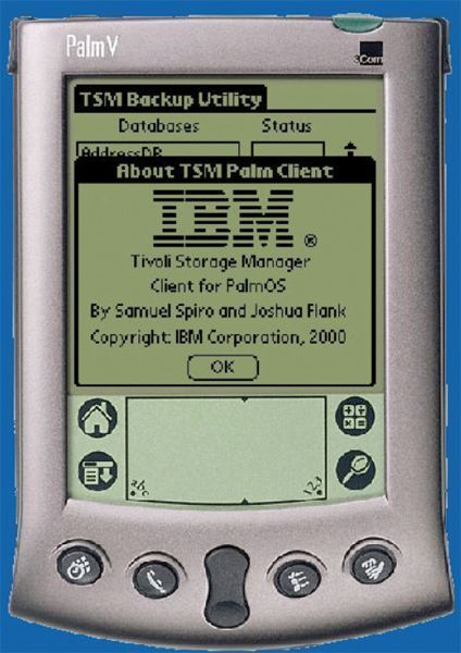 TSM-Client für PalmOS in V4.2 (Prototyp – war nie ein offizielles Produkt) (Archiv: Vogel Business Media)