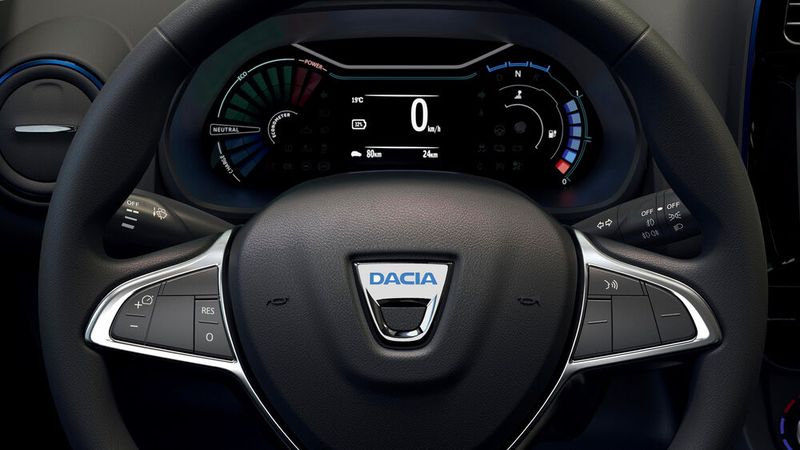 Der Arbeitsplatz im Spring bietet ein digitales Cockpit und Multifunktionslenkrad. (Bild: Renault)