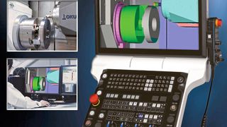 Seine neue CNC-Steuerung hat Okuma auch mit Funktionalitäten wie einem Digital Twin ausgestattet. (Bild: Okuma)