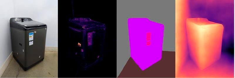 Bildanalyse eines Kühlschranks zur Vermessung und Lokalisierung von Merkmalen.(Bild:  Fraunhofer IPK)