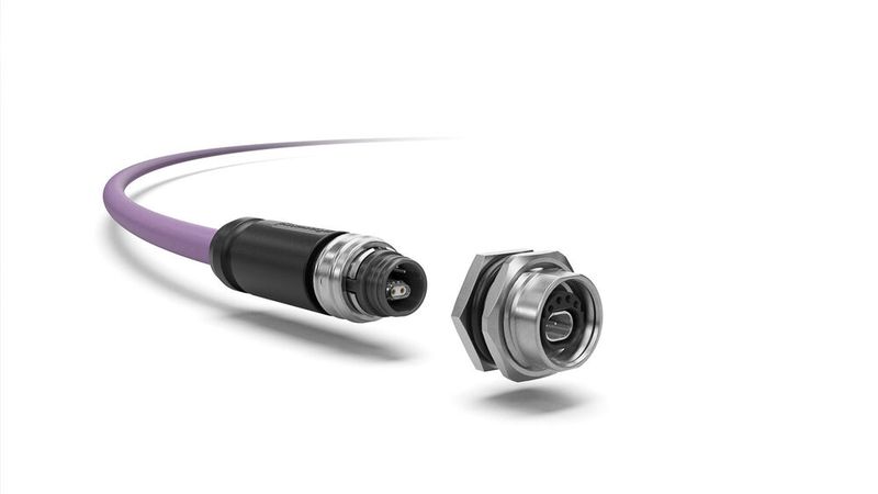 Die HySpeedVision-Verbindungslösung überträgt Gleichstrom mit bis 3,5 Gigahertz und damit bis zu 12 Gigabit pro Sekunde. (Bild: Rosenberger)